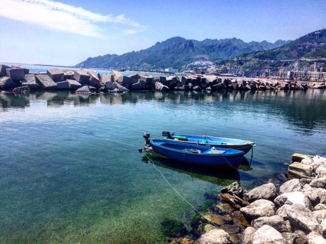 Salerno boulevard lungomare Italy