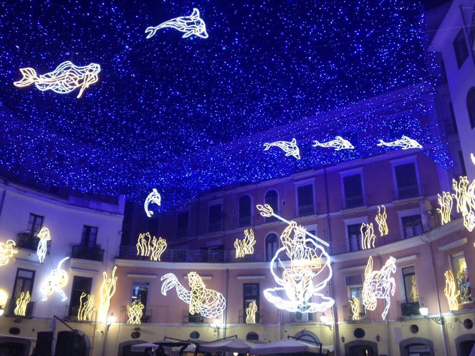 kerst, salerno, napels, naples, napoli, luci d'artista