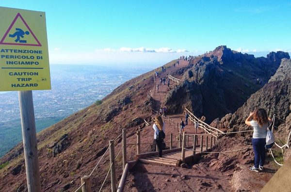 vulkaan uitzicht napels vesuvius