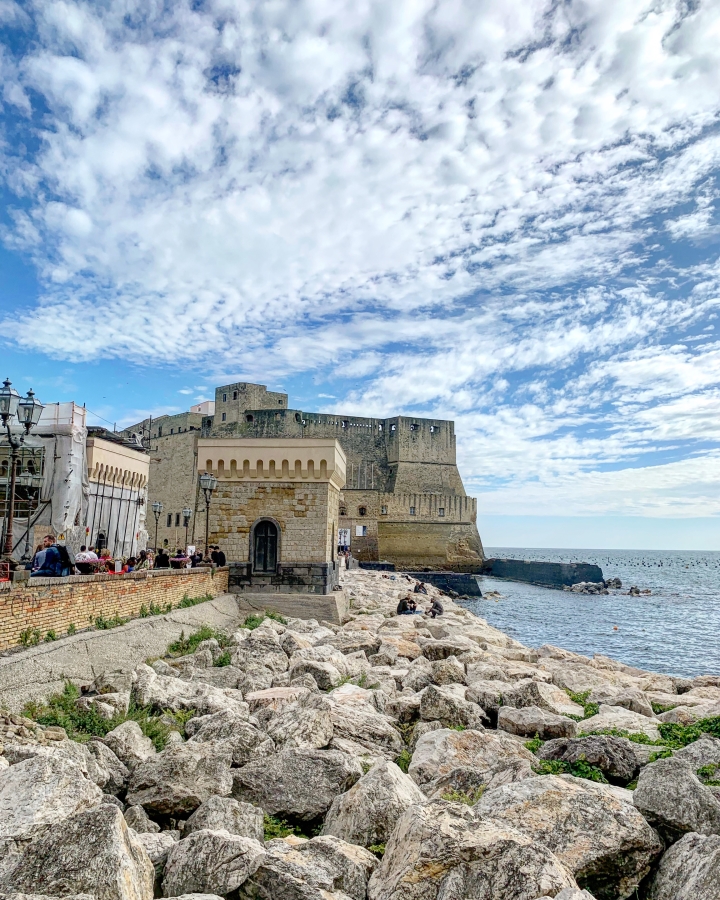 castel dell'ovo, kasteel, napels, ei, vergilius