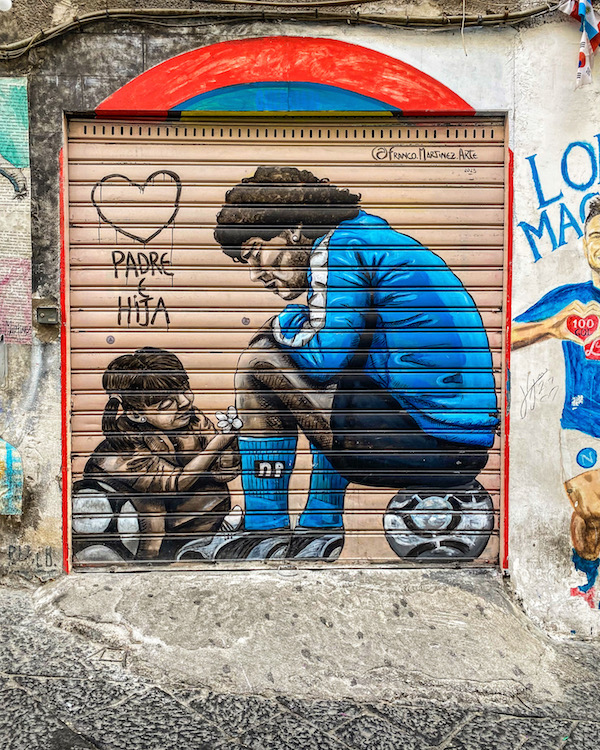 maradona street art napels napoli