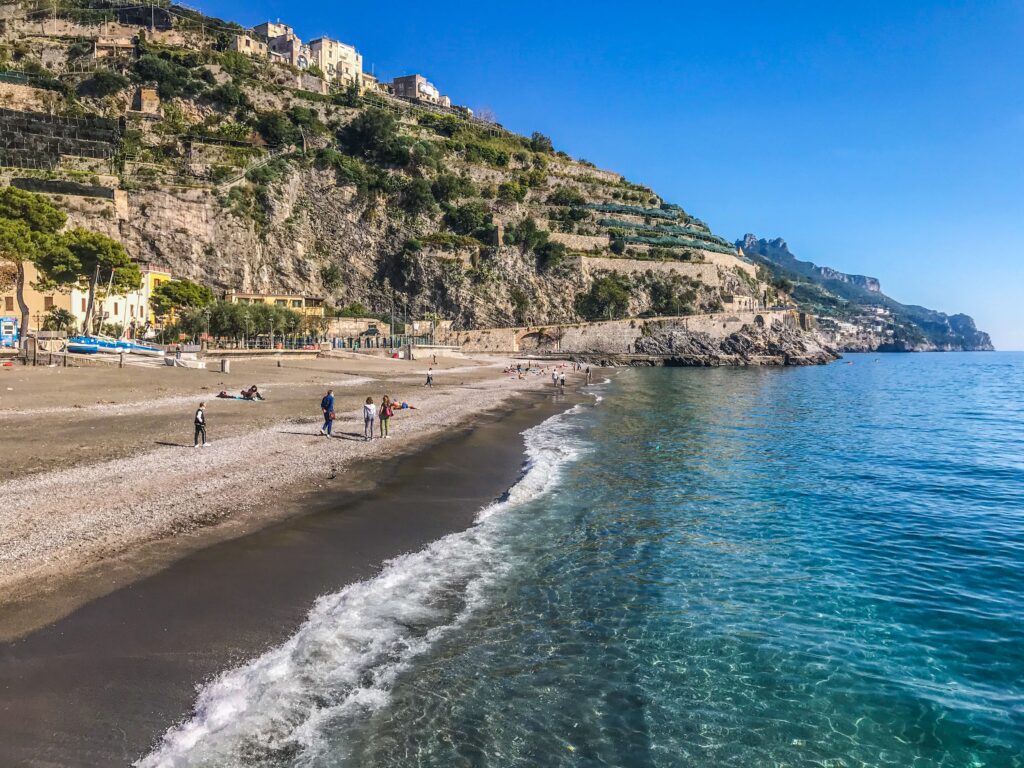 amalfikust, strand, stranden, positano, amalfi, cetara, salerno, salerno travel