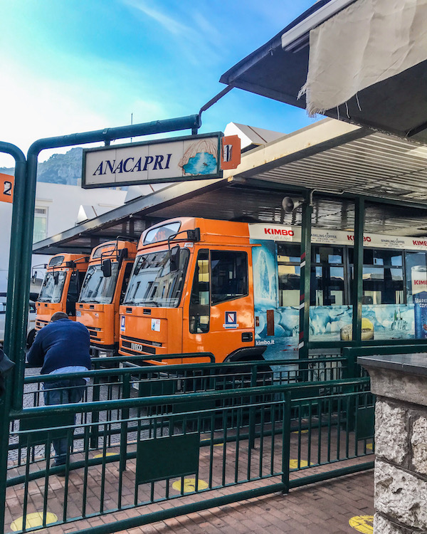 bus capri anacapri eiland