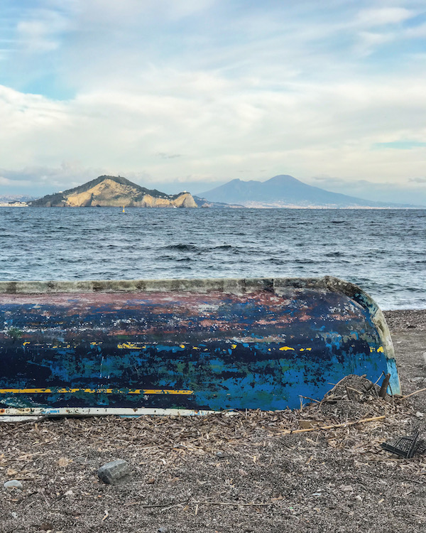 strand procida vesuvius