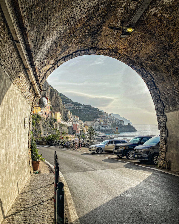 amalfi amalfikust auto rijden