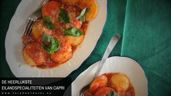 eilandgerechten specialiteiten capri