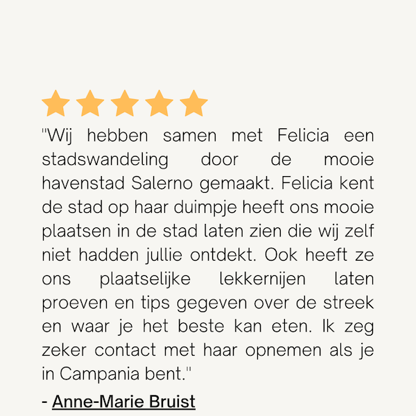 review tour napels salerno amalfi amalfikust nederlands nederlandstalig