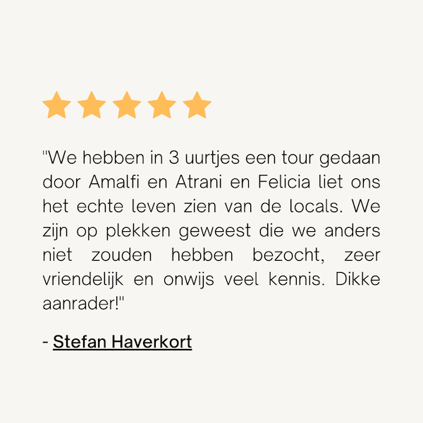 review tour napels salerno amalfi amalfikust nederlands nederlandstalig