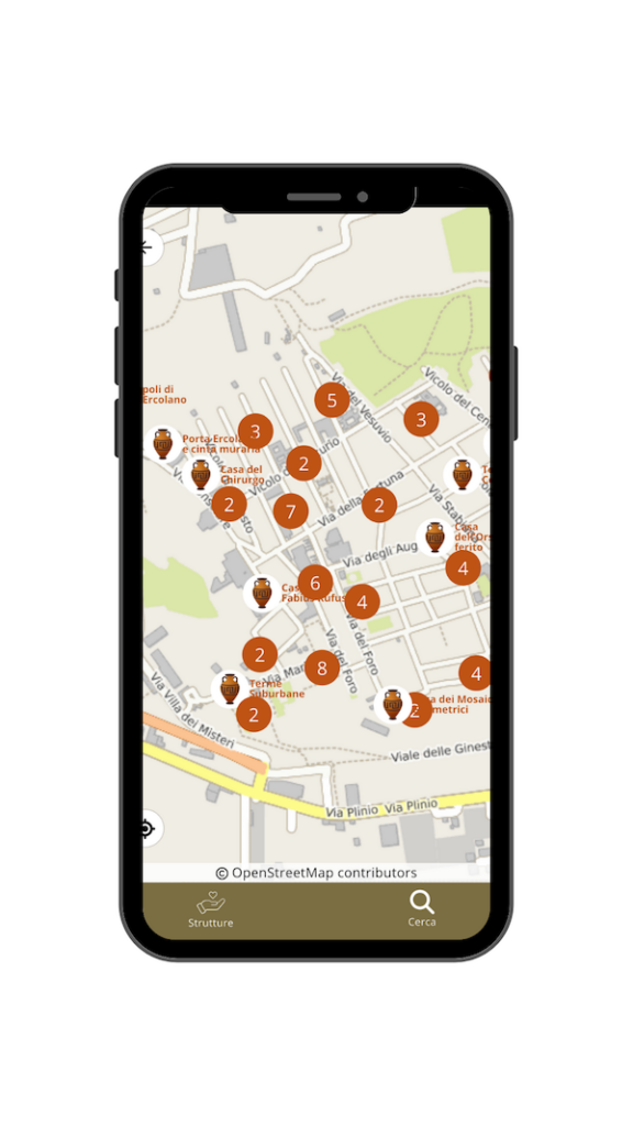 app my pompeii kaart