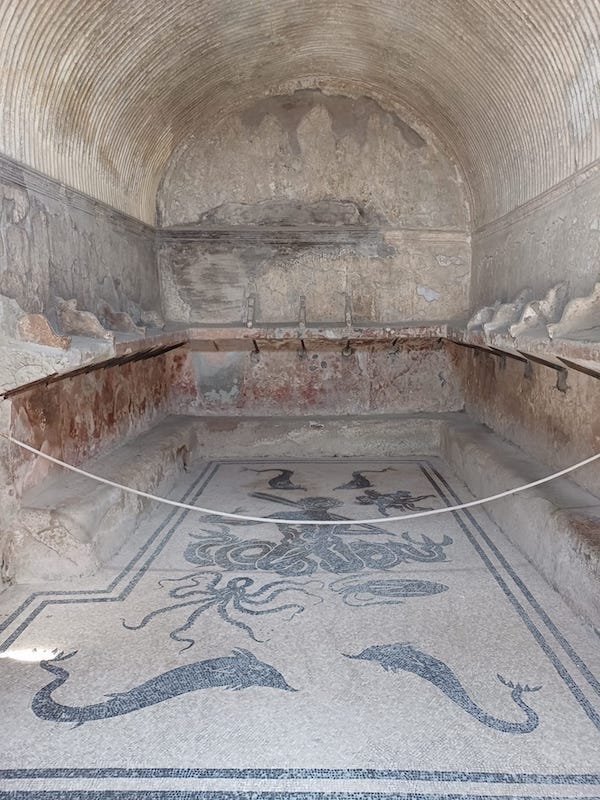 terme del foro ercolano herculaneum opgravingen napels